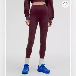 Women’s Lululemon Align Pant Leggings 25” size 4 Color Garnet